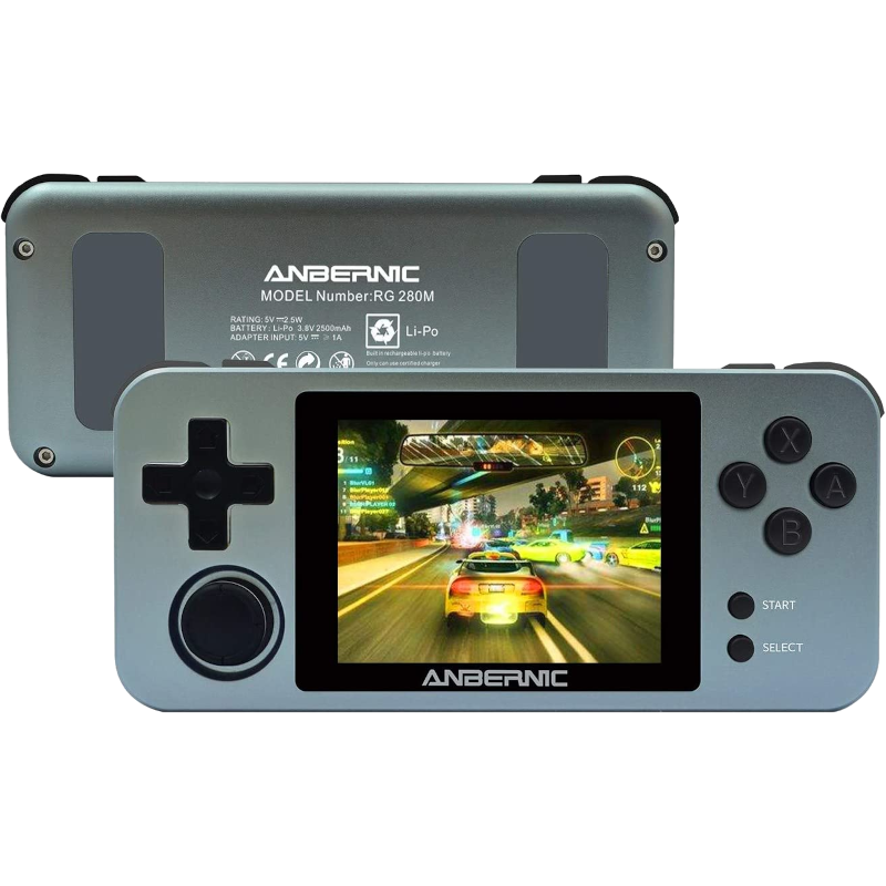 Портативная игровая приставка RG280M, grey