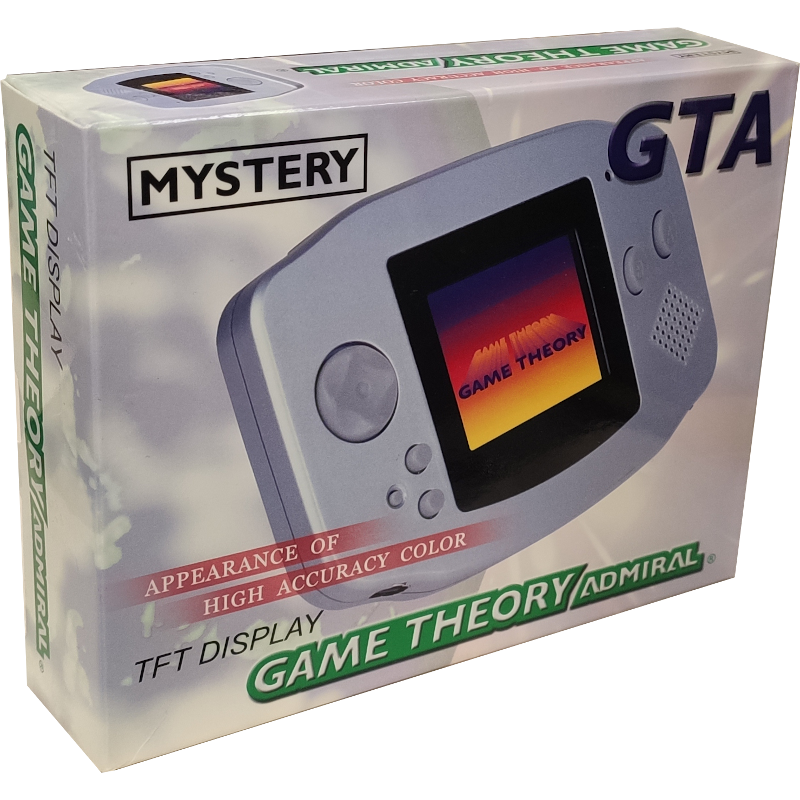 Портативная игровая приставка 8 bit Mystery Game Theory Admiral + 2 картриджа (metallic grey)