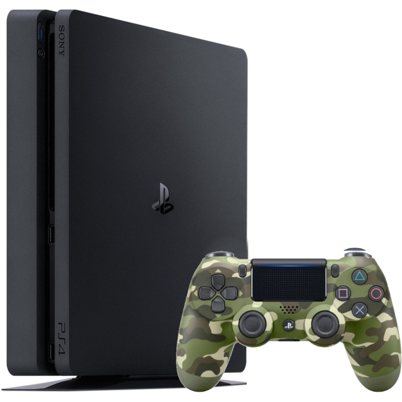 Sony PlayStation 4 Slim 500GB, черная (CUH-2108A) (Б/У)
