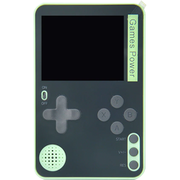 Портативная ультратонкая игровая приставка RS-60 Retro Ultra Slim 8bit Green - 500 игр (с магнитным кольцом)