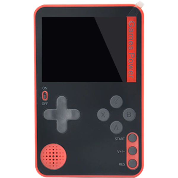 Портативная ультратонкая игровая приставка RS-60 Retro Ultra Slim 8bit Red - 500 игр (с магнитным кольцом)