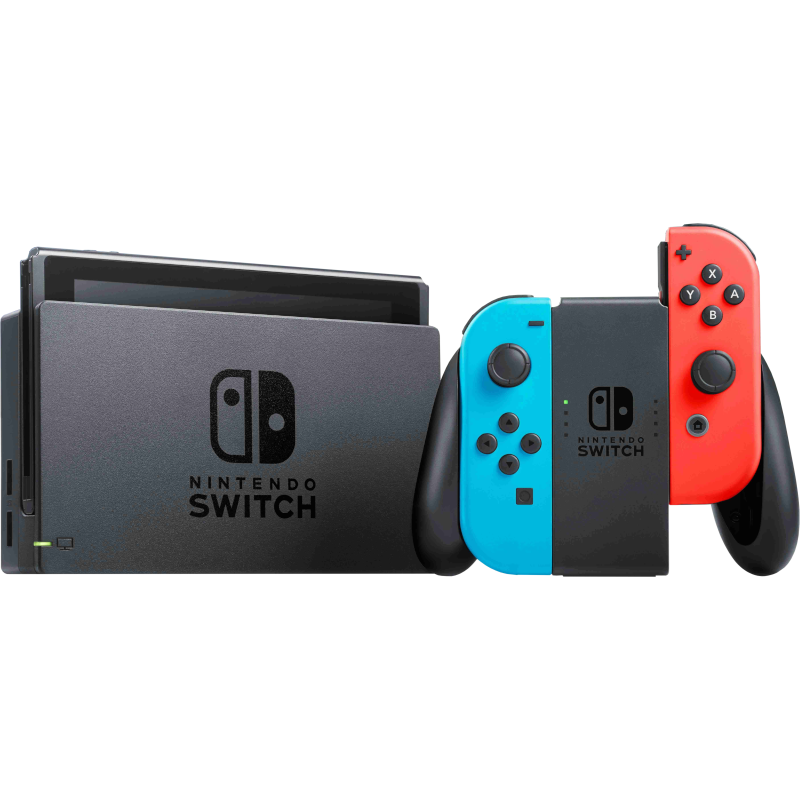 Nintendo Switch (neon red/neon blue) (HAC-001-01) (Б/У)