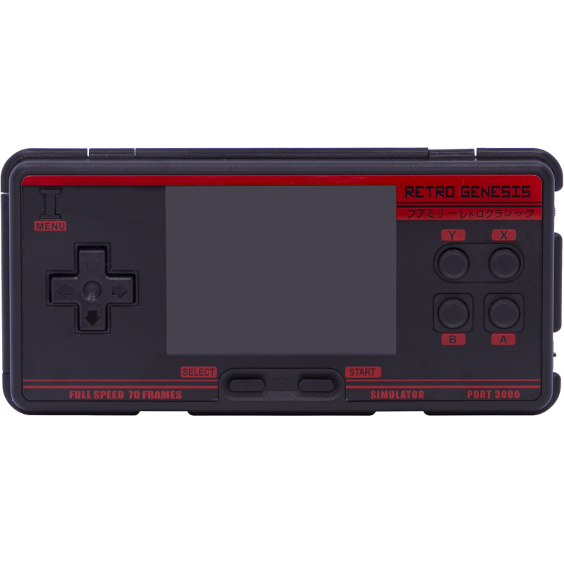 Портативная игровая приставка Retro Genesis Port 3000, черно-красная (Б/У)