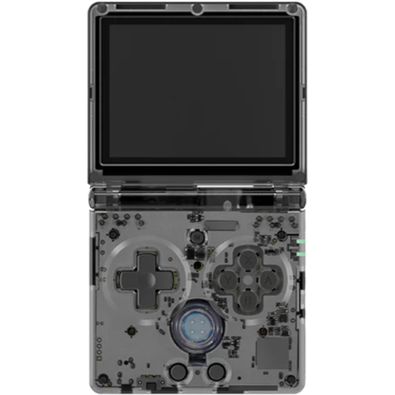 Портативная игровая приставка Anbernic RG35XXSP, transparent black (Б/У)