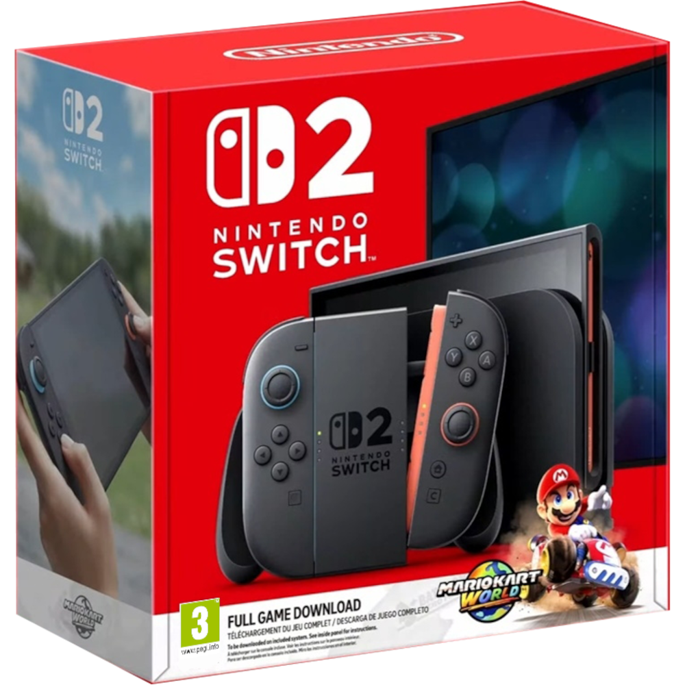 Nintendo Switch 2 + код загрузки Mario Kart World (EU)