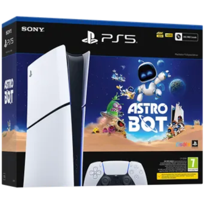 Игровая приставка Sony PlayStation 5 Slim Digital Edition (без дисковода) + Astro Bot (код загрузки)