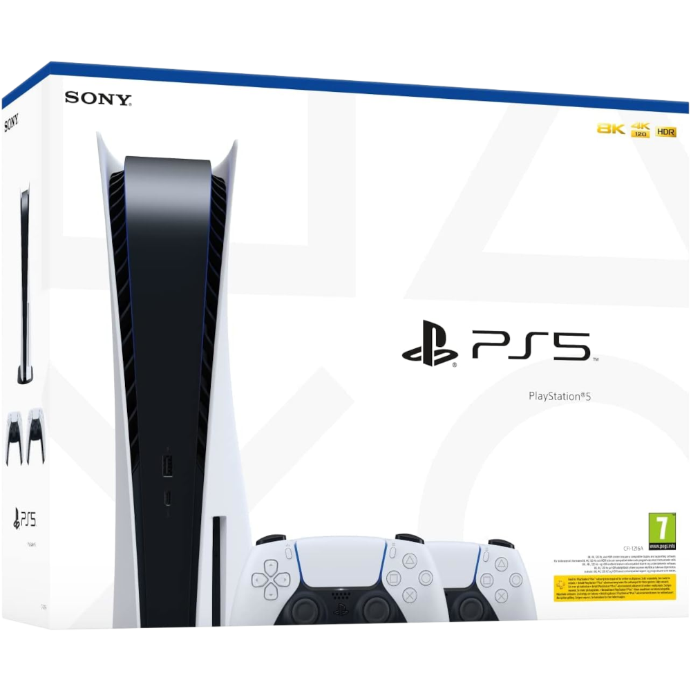 Игровая приставка Sony PlayStation 5 (CFI-1216A) (2 геймпада)
