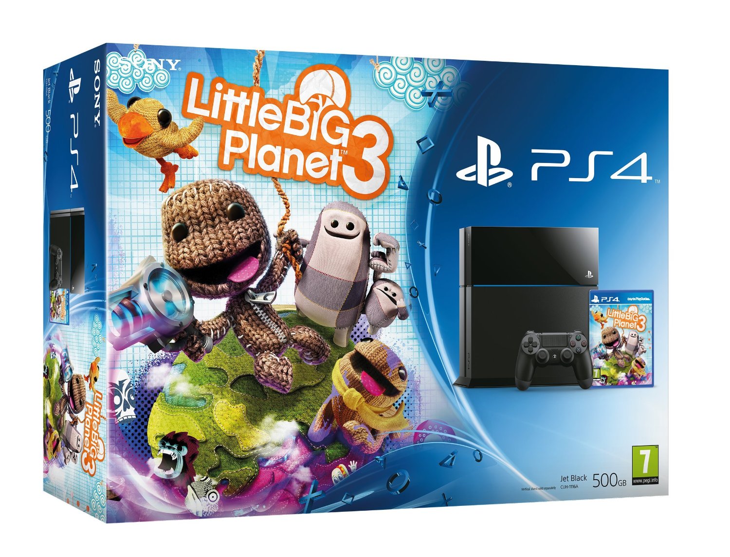 Sony PlayStation 4 500Гб (РОСТЕСТ) + Игра LittleBigPlanet 3 (PS4 RUS)