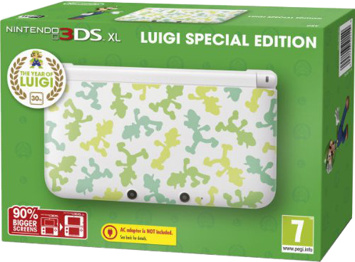 Nintendo 3DS XL HW White Luigi Edition (РОСТЕСТ)