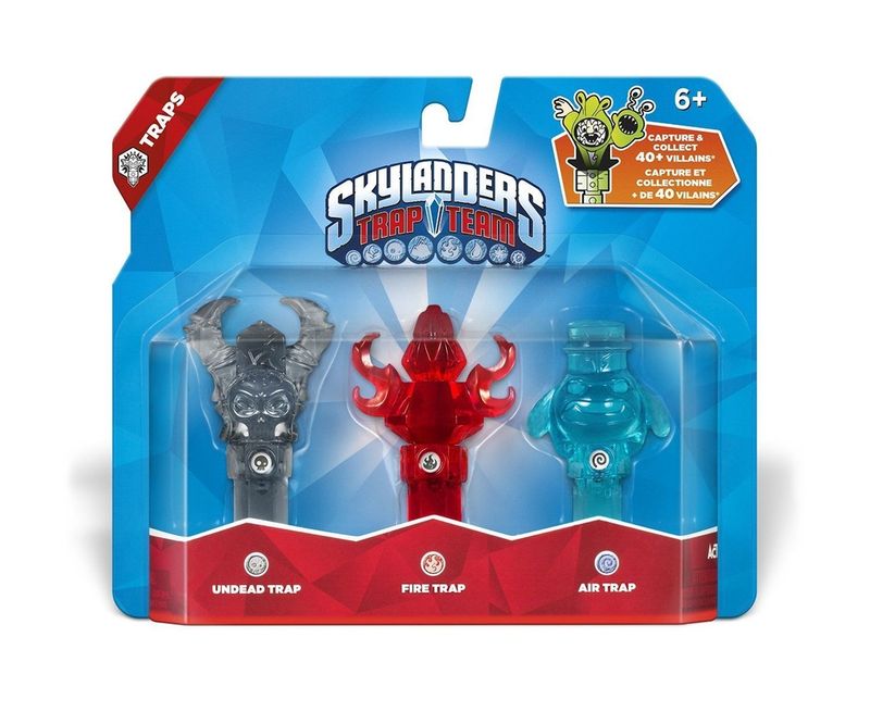Skylanders Trap Team. Набор из трех ловушек: Jughead (воздух), Scull (нежить), Torch (огонь)