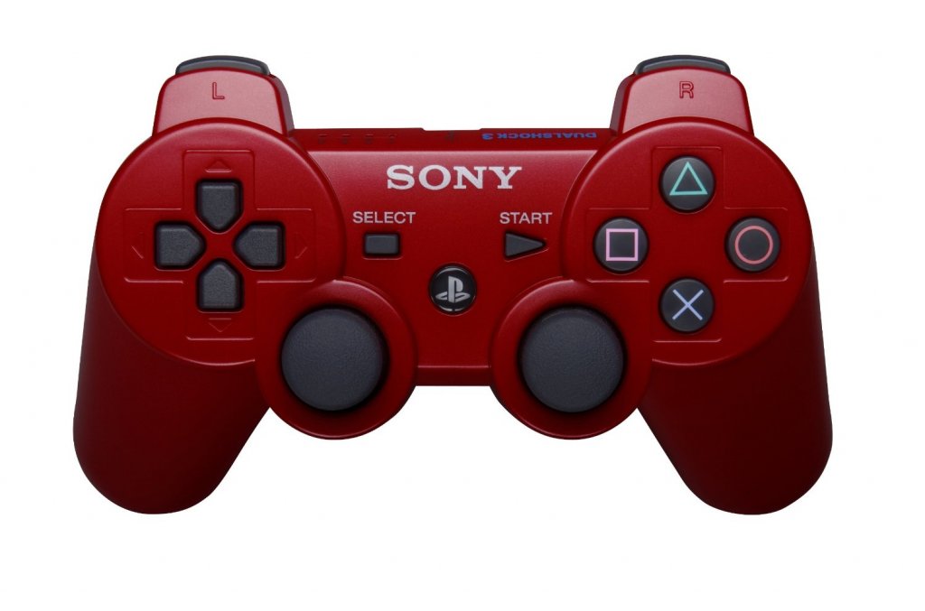 Sony Dualshock 3, CECHZC2R красный полупрозрачный(Б/У)