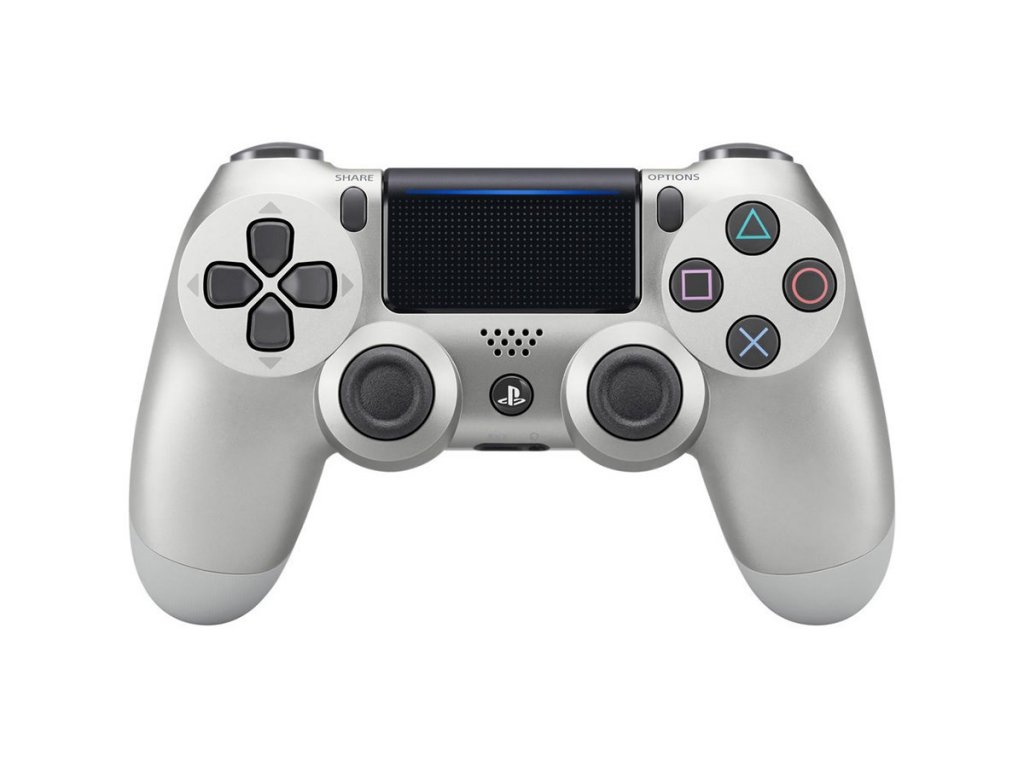 Геймпад Sony Dualshock 4 для PS4, Серебро (CUH-ZCT1E) (REF)