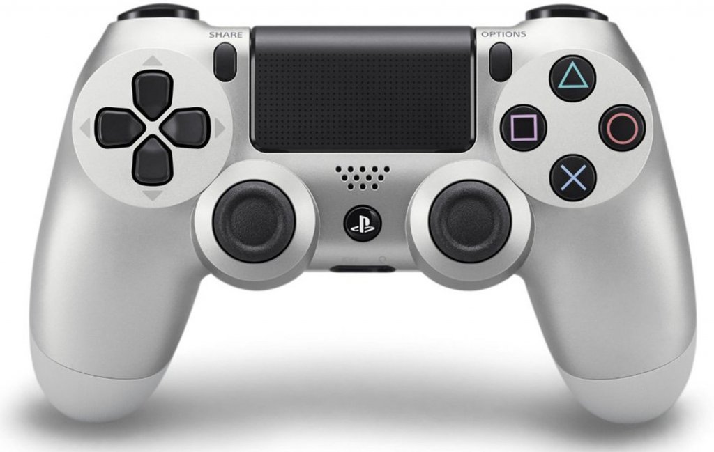 Геймпад Sony Dualshock 4 для PS4, Silver (CUH-ZCT1E) (Б/У)