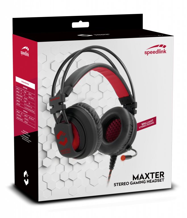 Speedlink Игровая гарнитура Maxter Stereo Gaming Headset, (SL-860002-BK)