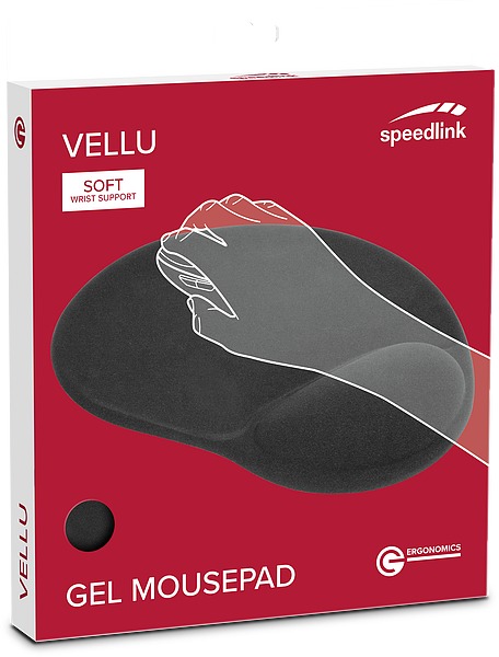 Speedlink Коврик для мыши Vellu Gel Mousepad black (SL-620802-BK)