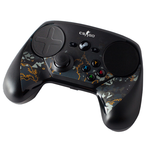 Комплект пластиковых накладок для Steam Controller - CSGO Grey Camo
