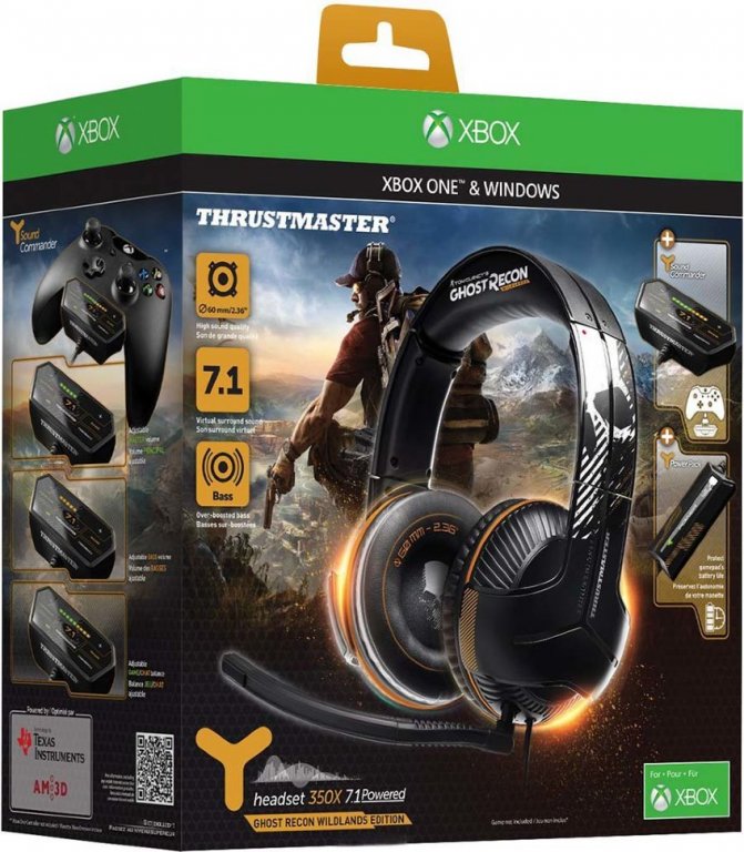 Игровая гарнитура Thrustmaster Y350X GHOST RECON WILDLANDS, Xbox One и PC