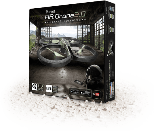 Wi-Fi квадрокоптер AR.Drone 2.0 Elite Edition (jungle)