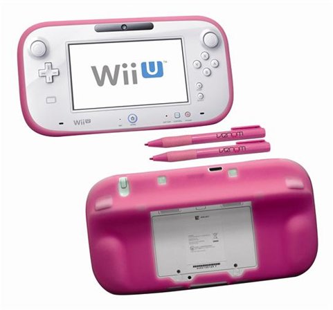 Силиконовый чехол для Wii U GamePad Protect & Play (розовый)