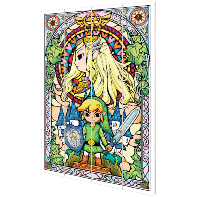 Печать на витражной древесине Zelda